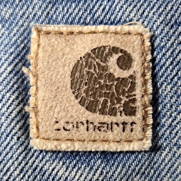 Slightly Distressed Carhartt Jeans Big Men's 44x32 Blue Denim 5-Pocket High-Rise - Picture 6 of 10